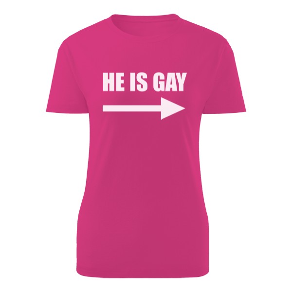Tričko s potiskem He is gay