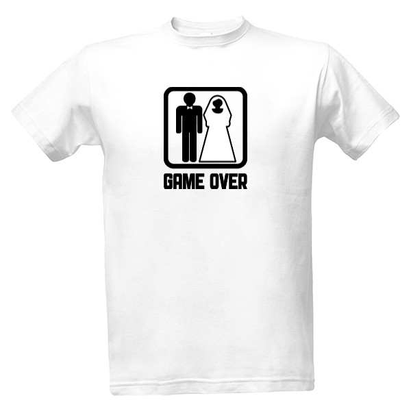 Tričko s potiskem Game over
