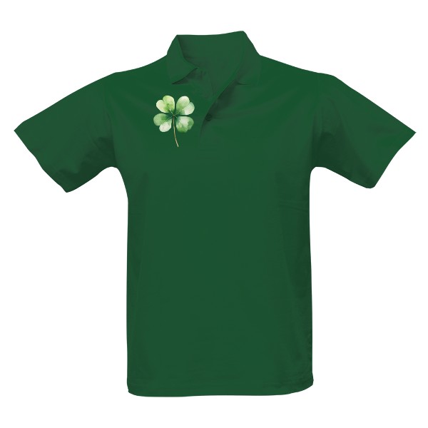 Pánská polokošile Single s potiskem Čtyřlístek