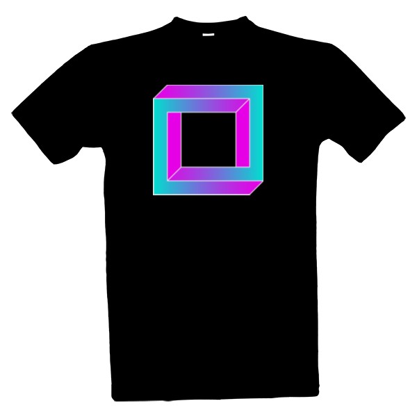 Tričko s potiskem Optický klam