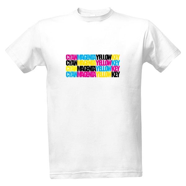Tričko s potiskem CMYK