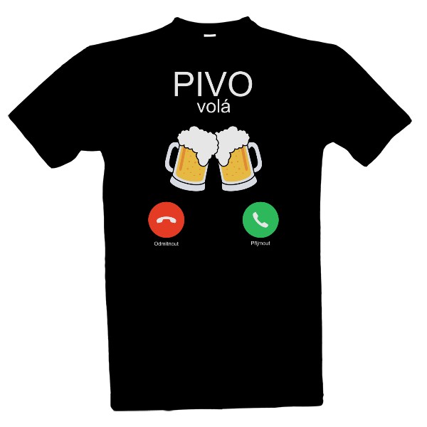 Tričko s potiskem Pivo volá