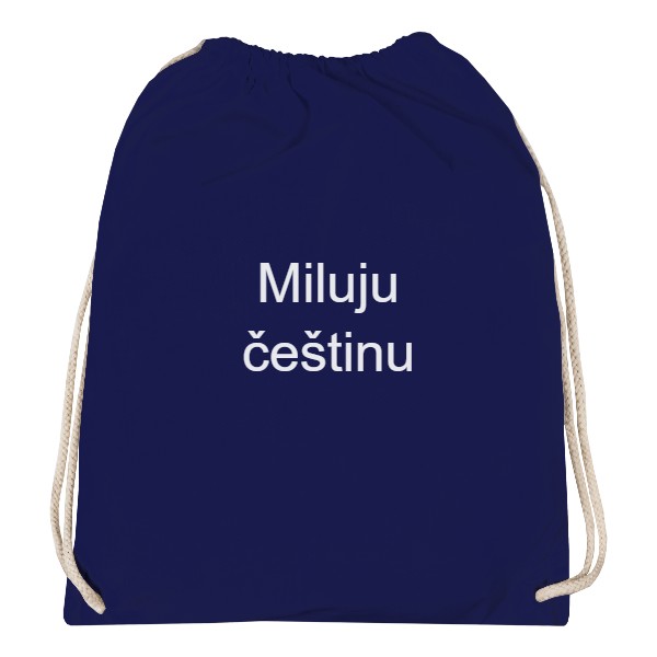 Vak na záda s potiskem Miluju češtinu (batůžek)