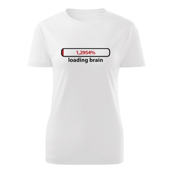 Tričko s potiskem Loading brain